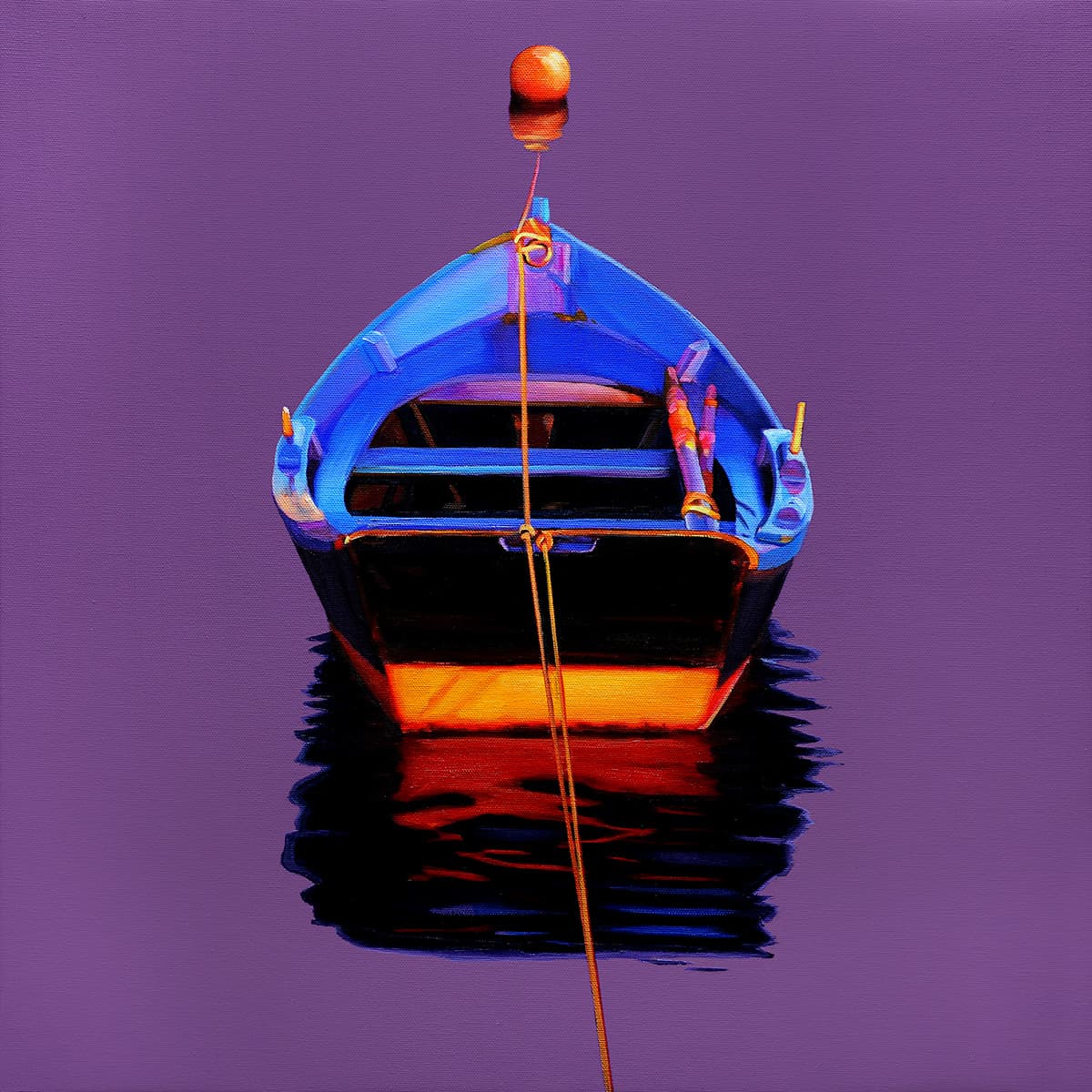 boat with buoy
